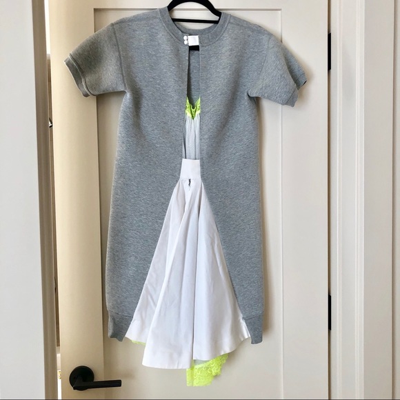 [Nike x Sacai] Sweatshirt Dress with Lace - Picture 6 of 7